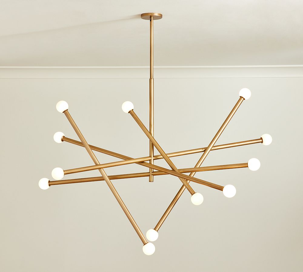 Reign Milk Glass Chandelier (55&quot;)