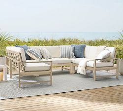 Indio Eucalyptus 5-Piece Loveseat Outdoor Sectional (105&quot;)