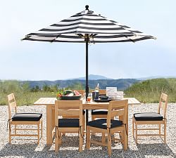 Malibu Teak Rectangular Extendable Outdoor Dining Table (75&quot;-105&quot;)