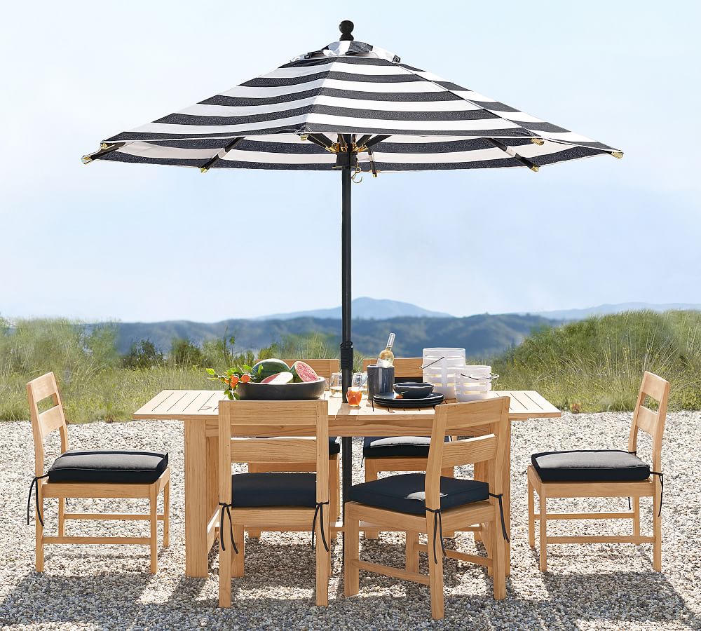 Malibu Teak Rectangular Extendable Outdoor Dining Table (75&quot;-105&quot;)