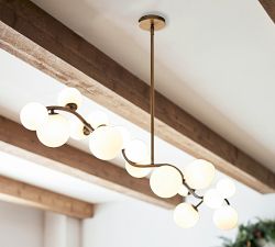 Quinn Milk Glass Chandelier (60&quot;)
