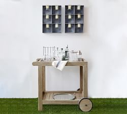 Indio Eucalyptus Bar Cart (36&quot;)