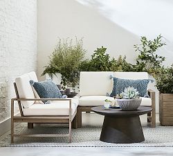 Indio Eucalyptus 3-Piece L-Shaped Outdoor Sectional (78&quot;)