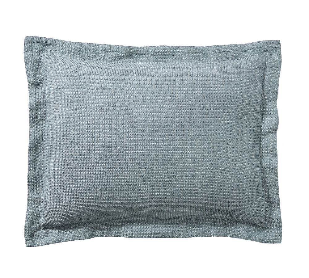 European Flax Linen Waffle Sham - Set of 2