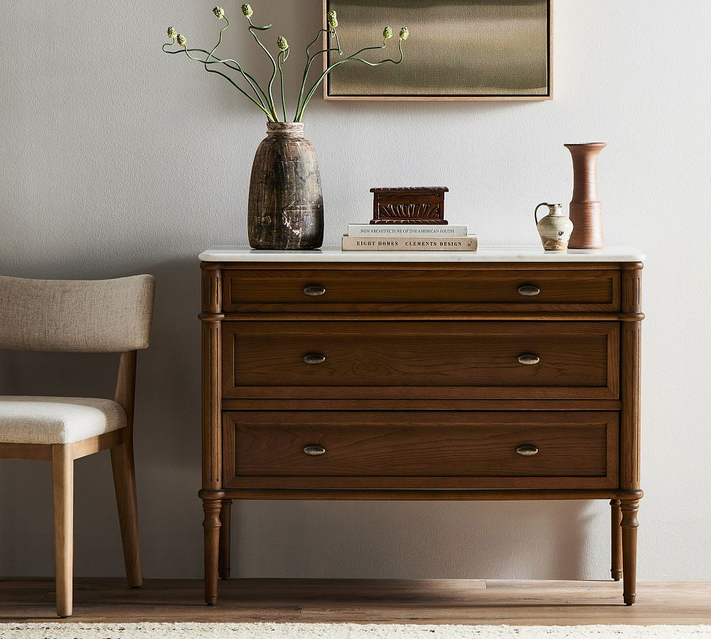 Hugo 3-Drawer Marble Chest (44&quot;)