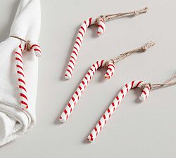 Candy Cane Napkin Rings, Set of 4