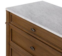 Hugo 6-Drawer Marble Dresser