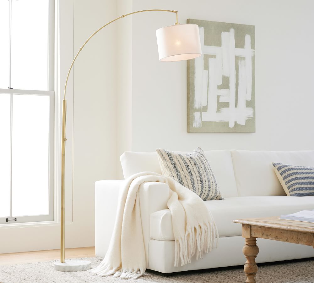 Locke Marble Arc Floor Lamp (77&quot;)