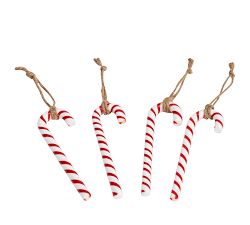 Candy Cane Napkin Rings, Set of 4