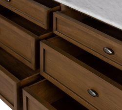 Hugo 6-Drawer Marble Dresser