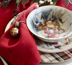 Jingle Bell Twine Napkin Rings, Set of 4