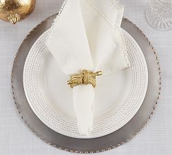Knotted Rope Napkin Rings, Set of 4