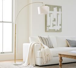 Locke Marble Arc Floor Lamp (77&quot;)