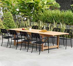 Pimenta Eucalyptus Rectangular Extending Outdoor Dining Table (79&quot;-118&quot;)