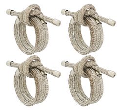 Knotted Rope Napkin Rings, Set of 4