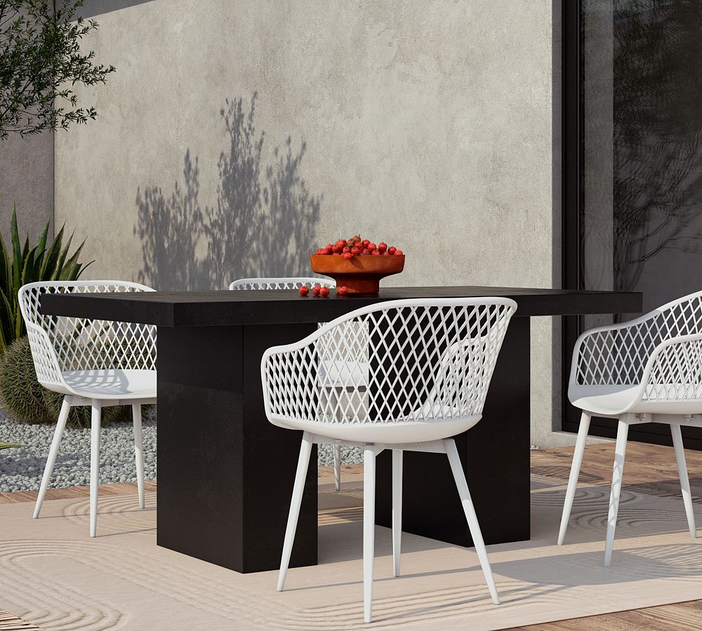 Adonis Concrete Rectangular Outdoor Dining Table (63&quot;-79&quot;)