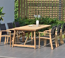Anza Teak Rectangular Outdoor Dining Table (78&quot;)