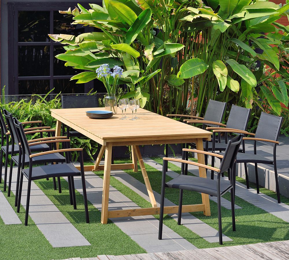 Anza Teak Rectangular Outdoor Dining Table (78&quot;)