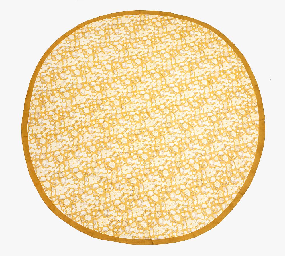 Camille Cotton Round Tablecloth