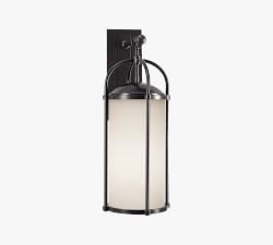 Redan Outdoor Milk Glass Sconce (17''-25&quot;)