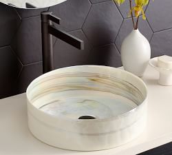 Rilen Midnight 48&rdquo; Handcrafted Single Vanity with Glass Sink