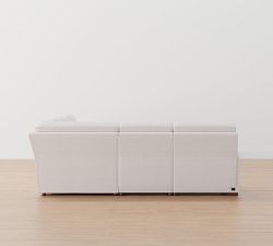 Turner Square Arm Power Reclining L-Shaped Chaise Sectional - Storage Available (146&quot;&ndash;158&quot;)