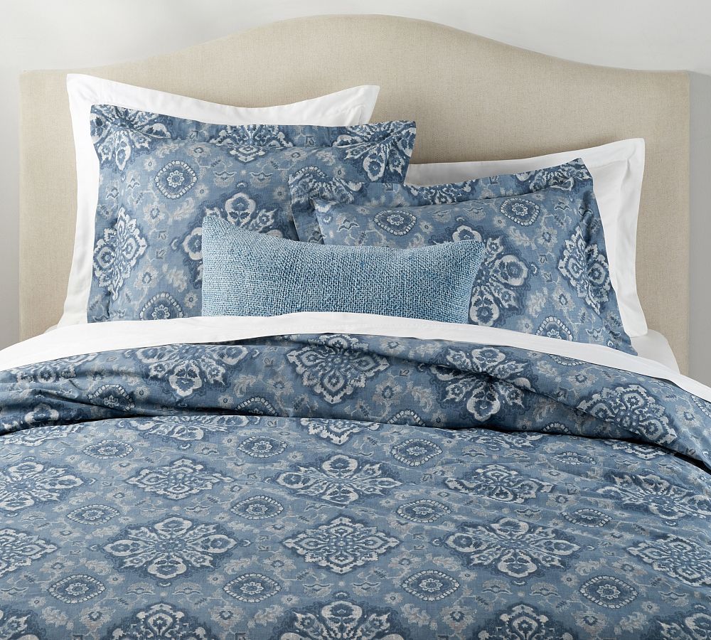Open Box: Giovanna Medallion Percale Duvet Cover