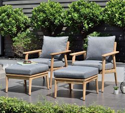 Valley Teak Outdoor Ottoman
