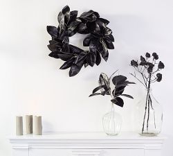 Black Glitter Crows on Branch, Set of 3