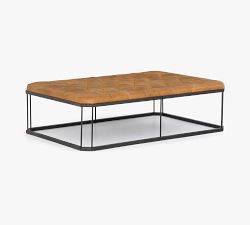 Cruz Leather Tufted Ottoman