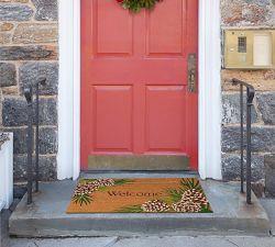 Pinecone Welcome Doormat