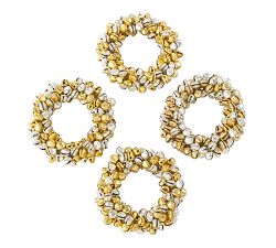 Jingle Bell Napkin Rings, Set of 4