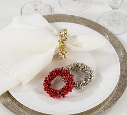 Jingle Bell Napkin Rings, Set of 4