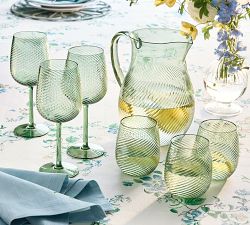 Monique Lhuillier Campania Wine Stem Glasses - Set of 4