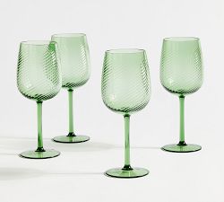 Monique Lhuillier Campania Wine Stem Glasses - Set of 4