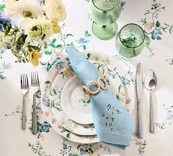 Monique Lhuillier Summer Blossom Cotton Napkins - Mixed Set of 4