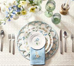 Monique Lhuillier Summer Blossom Cotton Napkins - Mixed Set of 4