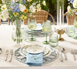 Monique Lhuillier Summer Blossom Cotton Napkins - Mixed Set of 4