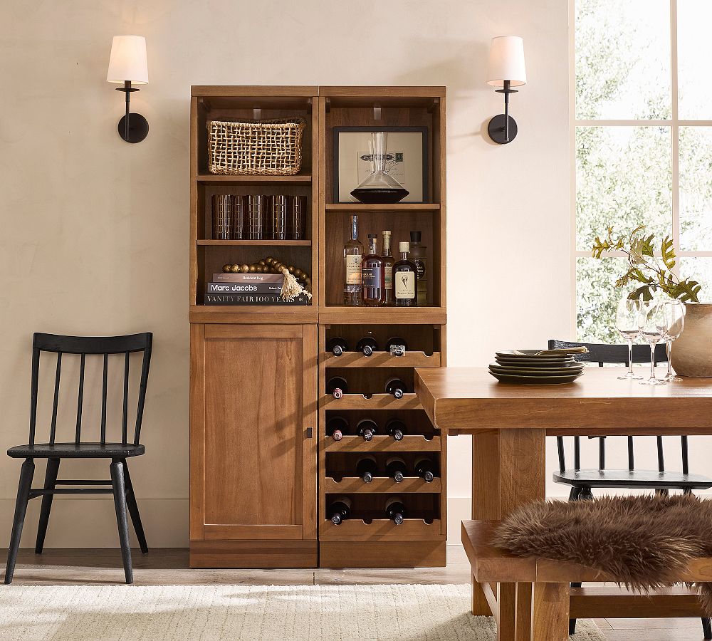 Reed Modular Bar Shelf with Cabinet &amp; Wine Storage (36&quot;)