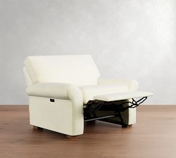 PB Comfort Modern Roll Arm Power Recliner