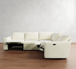 Dream Wide Arm Power Reclining Reversible Wedge Sectional - Storage Available (122&quot;-134&quot;)