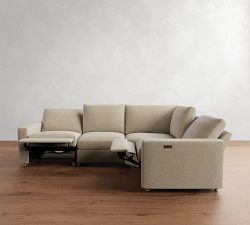 Westwood Square Arm Power Reclining Reversible Wedge Sectional - Storage Available (119&quot;-131&quot;)