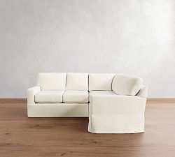 Buchanan Modern Square Arm Slipcovered 3-Piece Sectional (93&quot;)
