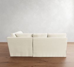 Buchanan Modern Square Arm Slipcovered 3-Piece Sectional (93&quot;)