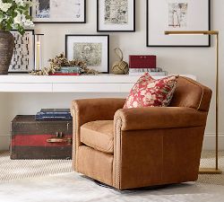 Harrington Leather Swivel Chair