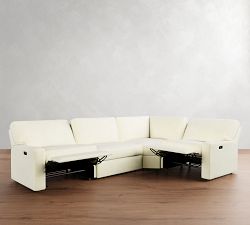 PB Comfort Modern Square Arm Power Reclining Reversible Wedge Sectional - Storage Available (119&quot;-133&quot;)