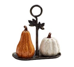 Gourd Stoneware Salt &amp; Pepper Shakers