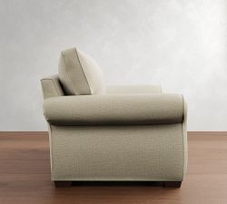 Pearce Roll Arm Twin Sleeper Sofa with Memory Foam Mattress (64&quot;)