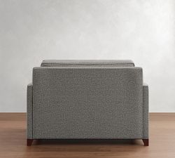 Cameron Square Arm Twin Sleeper Sofa with Memory Foam Mattress (54&quot;)