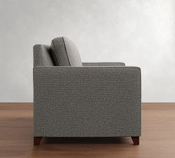 Cameron Square Arm Twin Sleeper Sofa with Memory Foam Mattress (54&quot;)